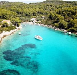 6 Bedroom Beachfront Villa with Heated Pool near Vela Luka on Korcula Island, Sleep 12